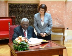 27 June 2016 The Speaker of the National Assembly of the Republic of Serbia, Maja Gojkovic and the President of the National Assembly of People's Power of the Republic of Cuba, Juan Esteban Lazo Hernandez